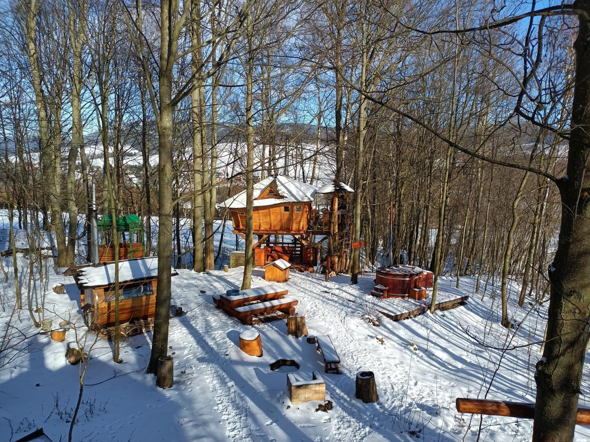 فندق Treehous Sneznik S Wellness Dolní Morava المظهر الخارجي الصورة